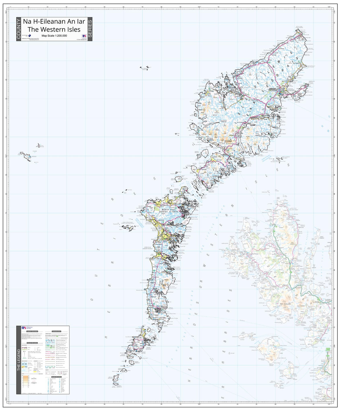 County Map of Western Isles | Mapworld
