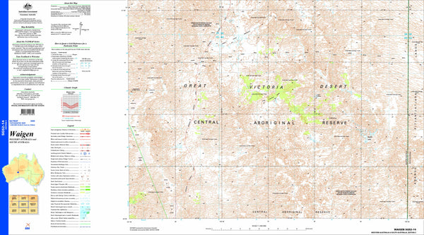 Waigen SG52-14 Topographic Map 1:250k 