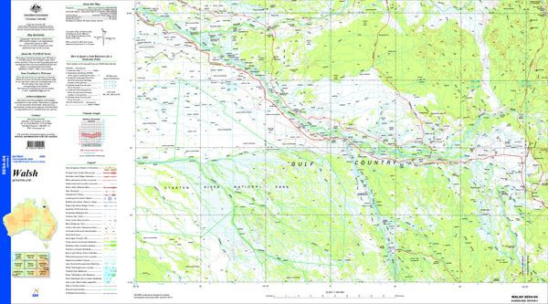 Walsh SE54-04 Topographic Map 1:250k