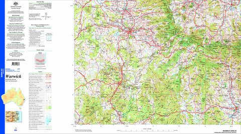 Warwick SH56-02 Topographic Map 1:250k