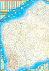 Western Australia Mega Map QPA 1440 x 2100mm Laminated Wall Map
