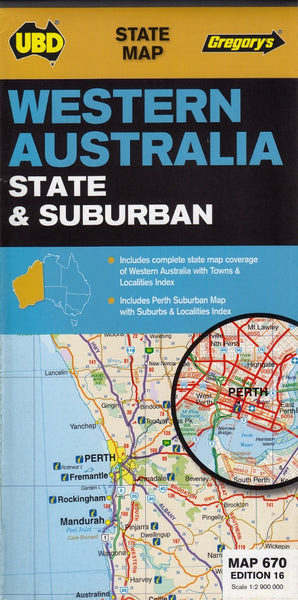 Western Australia State & Suburban UBD 670 Map