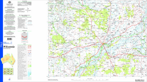 Wilcannia SH54-16 Topographic Map 1:250k