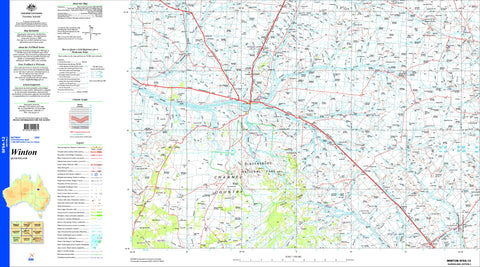 Winton SF54-12 Topographic Map 1:250k