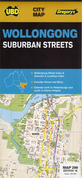 Wollongong Nowra & Berry UBD Map 299
