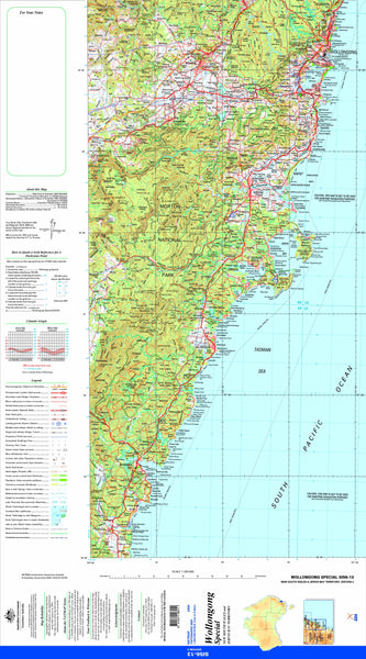 Wollongong Special SI56-13 Topographic Map 1:250k