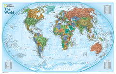World Explorer National Geographic 813 x 511mm Wall Map