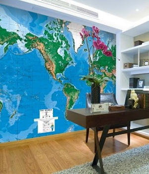 World DMA Mural 8 Sheet Wallpaper Map
