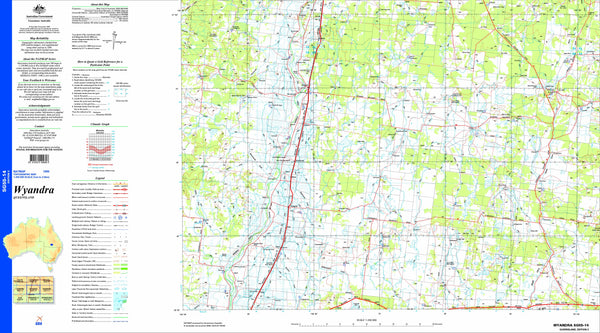 Wyandra SG55-14 Topographic Map 1:250k