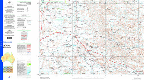 Wyloo SF50-10 Topographic Map 1:250k