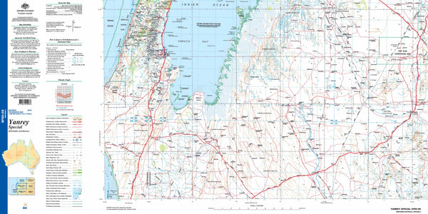 Yanrey Special SF50-09 Topographic Map 1:250k