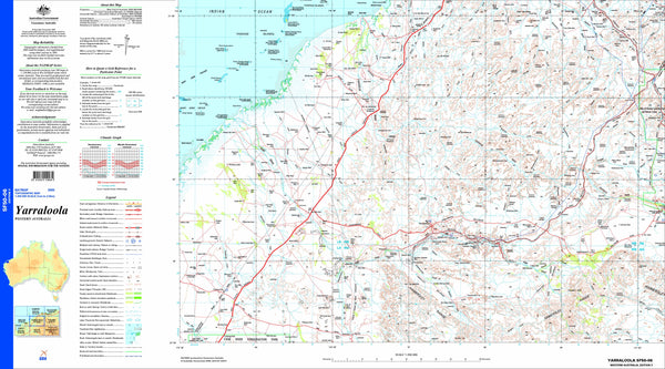 Yarraloola SF50-06 Topographic Map 1:250k