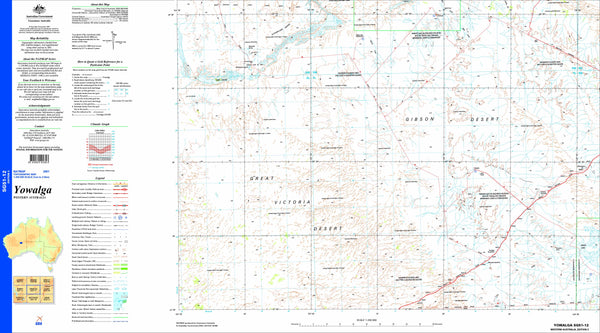 Yowalga SG51-12 Topographic Map 1:250k