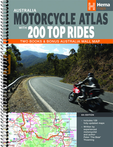 Australia Motorcycle Atlas 200 Top Rides