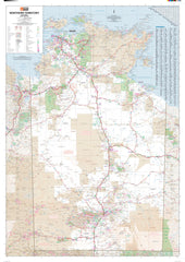 Northern Territory Hema 700 x 1000mm Paper Wall Map