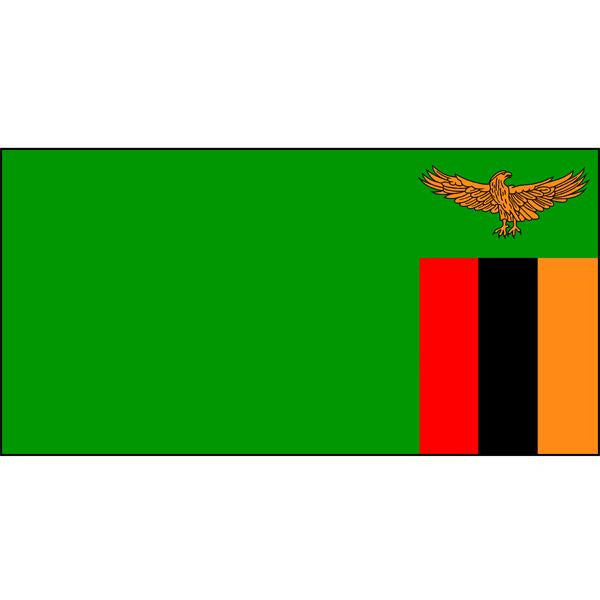 Zambia Flag 1800 x 900mm