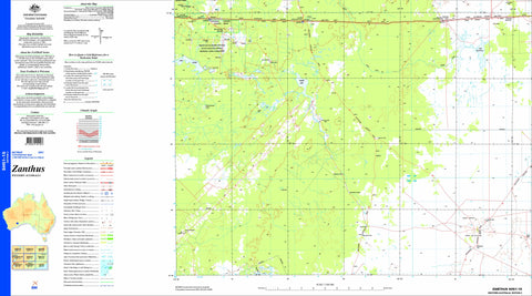 Zanthus SH51-15 Topographic Map 1:250k