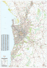 Adelaide & Region Hema 1000 x 1400mm Supermap Laminated Wall Map