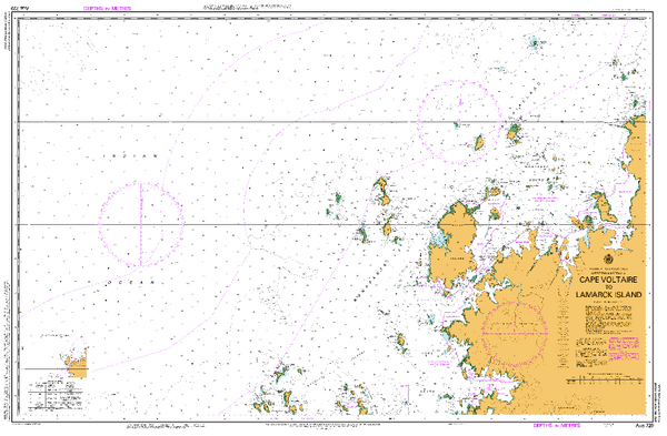 AUS 729 - Cape Voltaire to Lamarck Island Nautical Chart