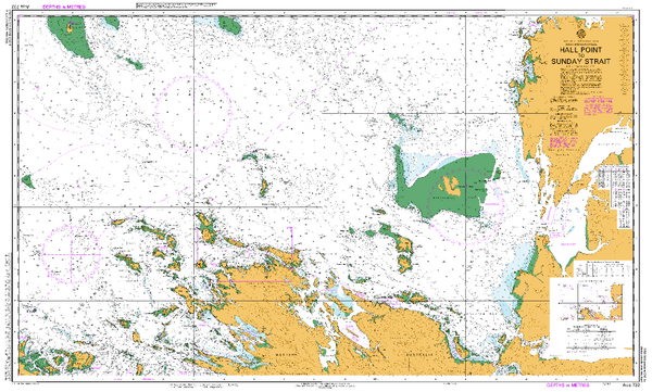 AUS 732 - Hall Point to Sunday Strait Nautical Chart