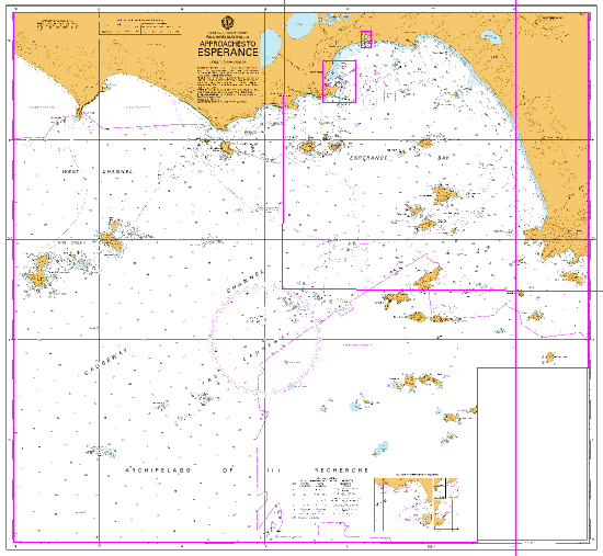 AUS 119 - Approaches to Esperance Nautical Chart