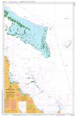 AUS 490 - Sandy Cape To Swain Reefs Nautical Chart