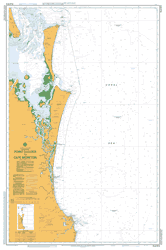 AUS 814 - Point Danger to Cape Moreton Nautical Chart