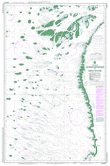 AUS 837 - Olinda Entrance to Meer Island Nautical Chart