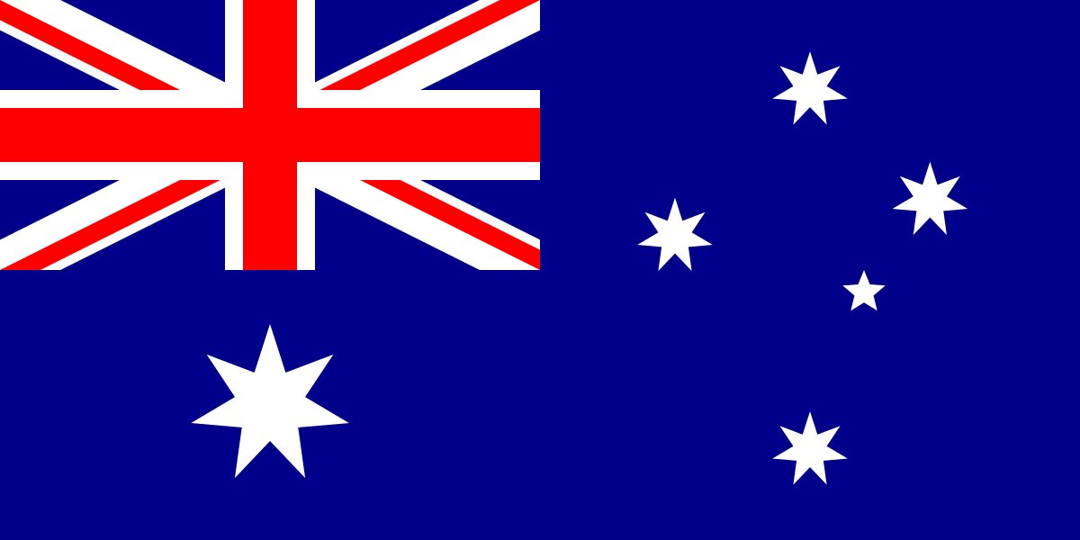 Australian National Flag with long furling rope (fully sewn) 1800 x 90