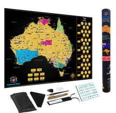 Australia Scratch Map 810 x 610mm