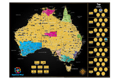 Australia Scratch Map 810 x 610mm