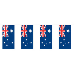 Australian Flag Bunting 10 meter - Plastic