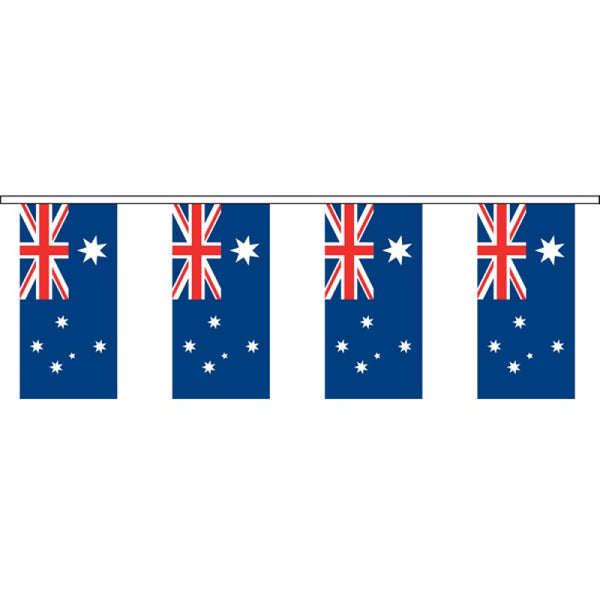 Australian Flag Bunting 10 meter - Paper