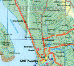 Bangladesh  & India East ITMB Map