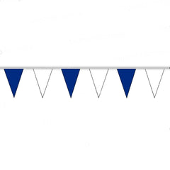 Pennant Bunting Blue & White - Vinyl - 100m