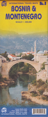 Bosnia - Montenegro ITMB Map