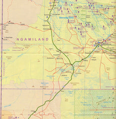 Botswana  & Zimbabwe ITMB Map
