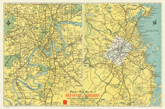 Brisbane City & Suburbs Map No. 77 published 1957