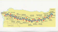 Way of St James Spain - Camino de Santiago Map Book Michelin 160