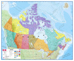 Canada Maps International Wall Map 1080 x 900mm