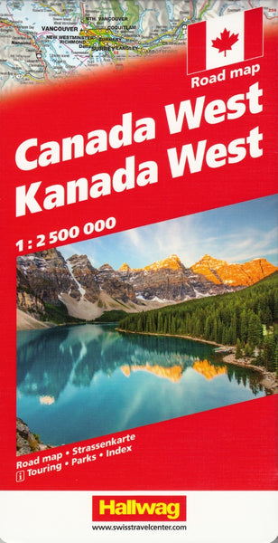 Canada West Hallwag Map