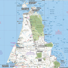 Cape York Hema 700 x 1000mm Laminated Wall Map