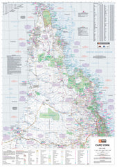 Cape York Hema 1000 x 1430mm Supermap Laminated Wall Map