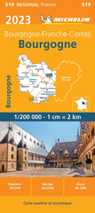 France Burgundy 519 Michelin Map