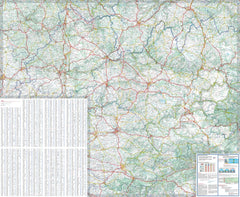 Midi-Pyrenees 525 France Michelin Map