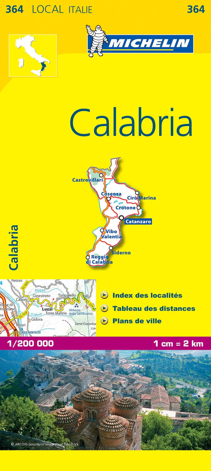 Italy Calabria Map 364 – Michelin | Mapworld