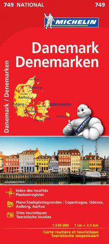 Denmark Michelin Map 749