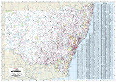 New South Wales & Sydney Postcode Wall Map