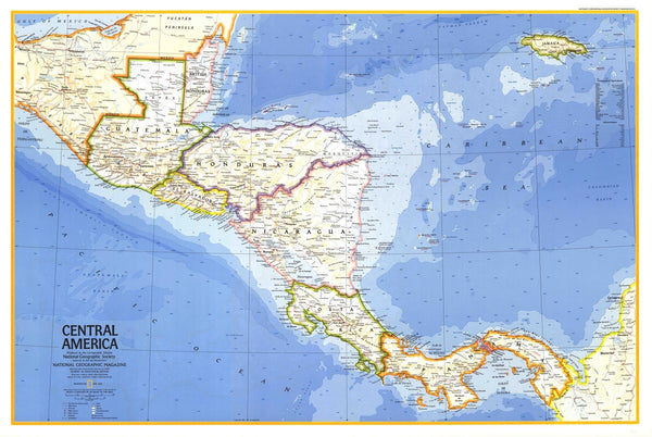Central America - Published 1973 by National Geographic