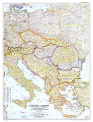 Central Europe - Published 1951 by National Geographic